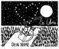 Preview: Bookplate stickers •Two hares in the field•
